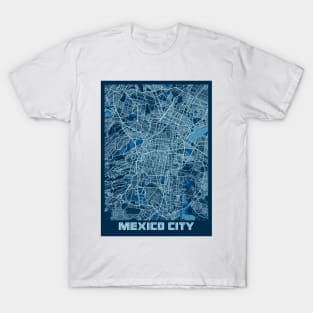 Mexico City - Mexico Peace City Map T-Shirt